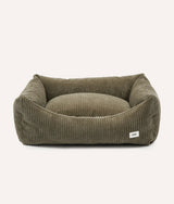Green corduroy CAFIDE Snozy dog bed without the cushion