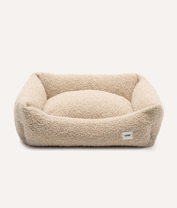 Beige fleece CAFIDE Snozy dog bed without the cushion