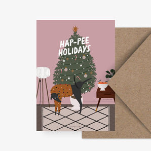Wenskaart / Happee Holidays