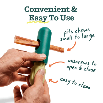 Woof BullySafe Bully Stick & Pizzle Chew Holder