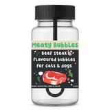 Beef Steak Meaty Bubbles bottle for dogs and cats, 125 ml