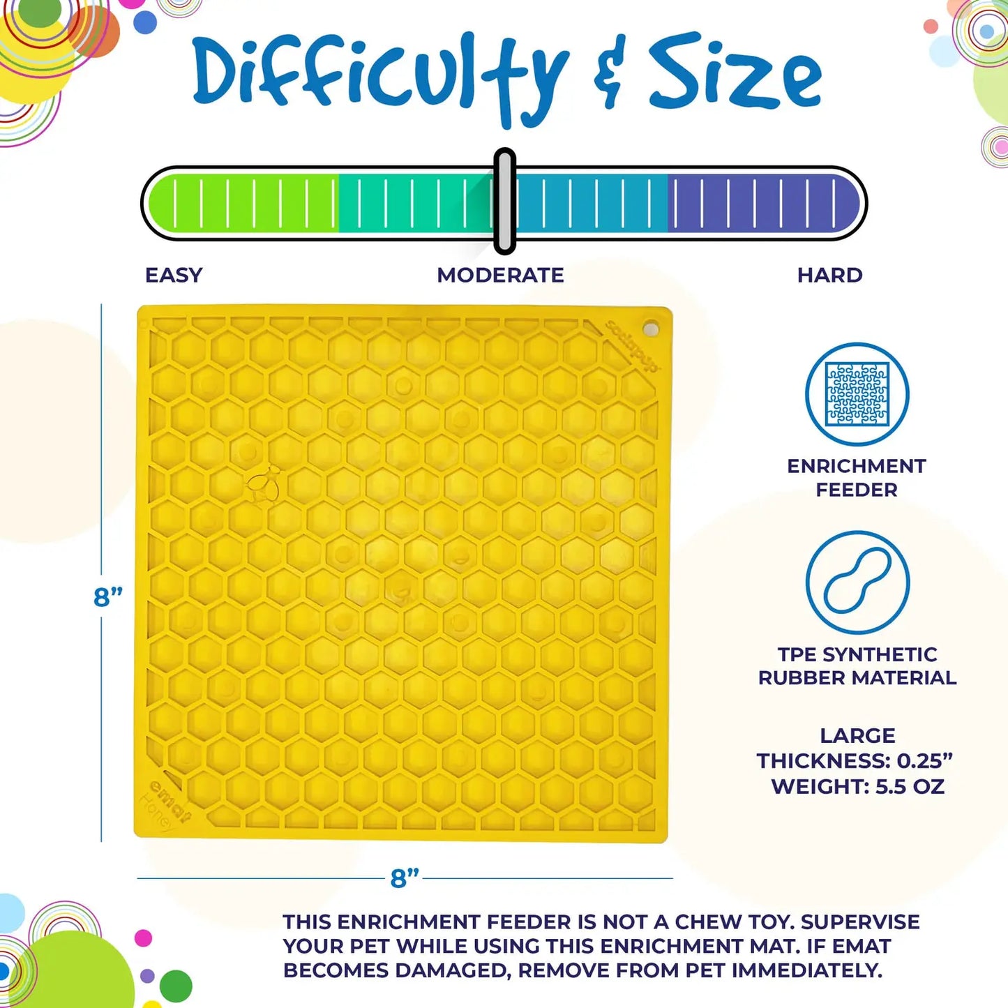 Honeycomb Design Enrichment Lick Mat