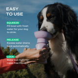 Springland Pets 20oz Flip Dog Travel Water Bottle in Lilac, image 3