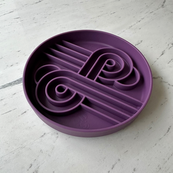 Official brand photo: Zoomies slow feeder bowl | Plum, view 2