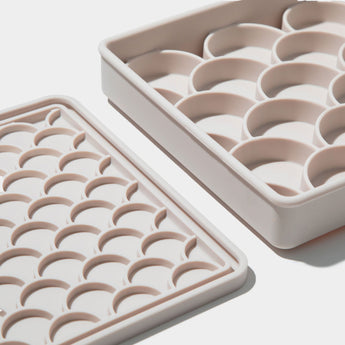Official brand photo: 3-in-1 Fish Scale Slow Feeder Bowl | Sand, view 2