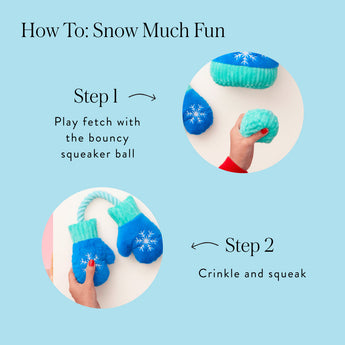 Snow Much Fun Interactive Snuffle Dog Toy Set - official product photo