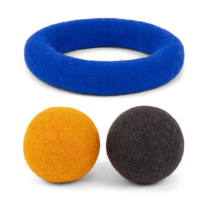 Bundle: Wool Felt Balls + Ring Set