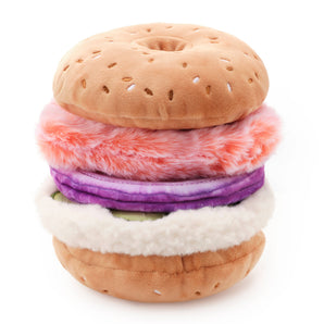 Bagel and Lox Interactive Snuffle Dog Toy