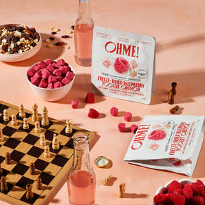 Freeze-Dried Raspberry Vegan Yogurt Crunch