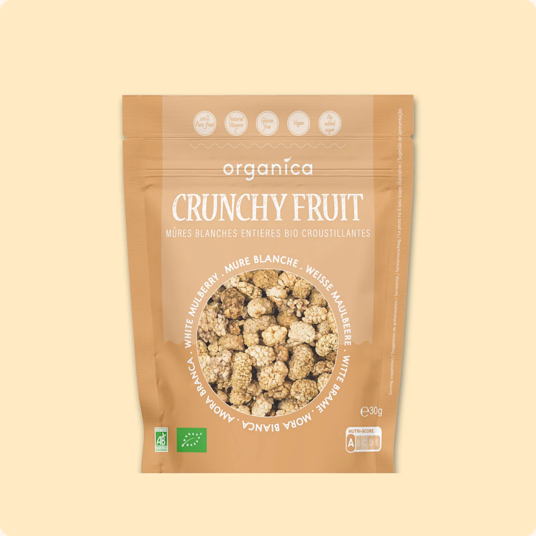 Crunchy Fruit Organic White Mulberry