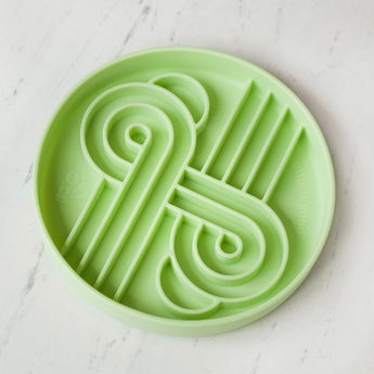 Official brand photo: Zoomies slow feeder bowl | Honeydew, view 4
