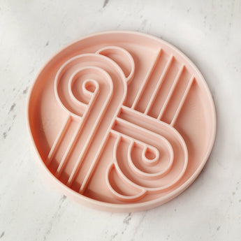 Official brand photo: Zoomies slow feeder bowl | Peach, view 4