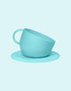 Beker- en bordenset - Aqua