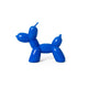 Hand Painted Balloon Dog Candle - Electric Blue