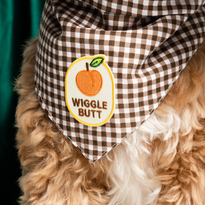 Wiggle Butt iron-on patch for dogs