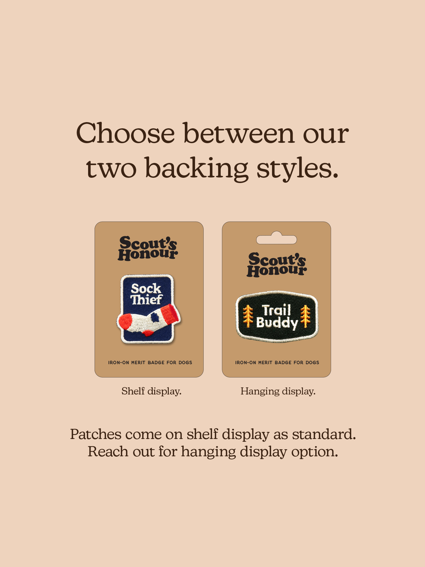 Fetch Fanatic iron- on patch for dogs