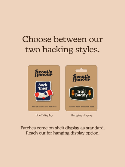 Fetch Fanatic iron- on patch for dogs