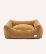 Mustard corduroy CAFIDE Snozy dog bed without the cushion