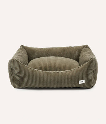 Green corduroy CAFIDE Snozy dog bed without the cushion