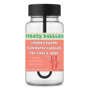 Smokey Bacon Meaty Bubbles bottle for dogs and cats, 125 ml