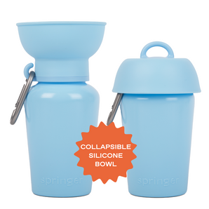 Springland Pets 20oz Flip Dog Travel Water Bottle in Sky Blue, image 6