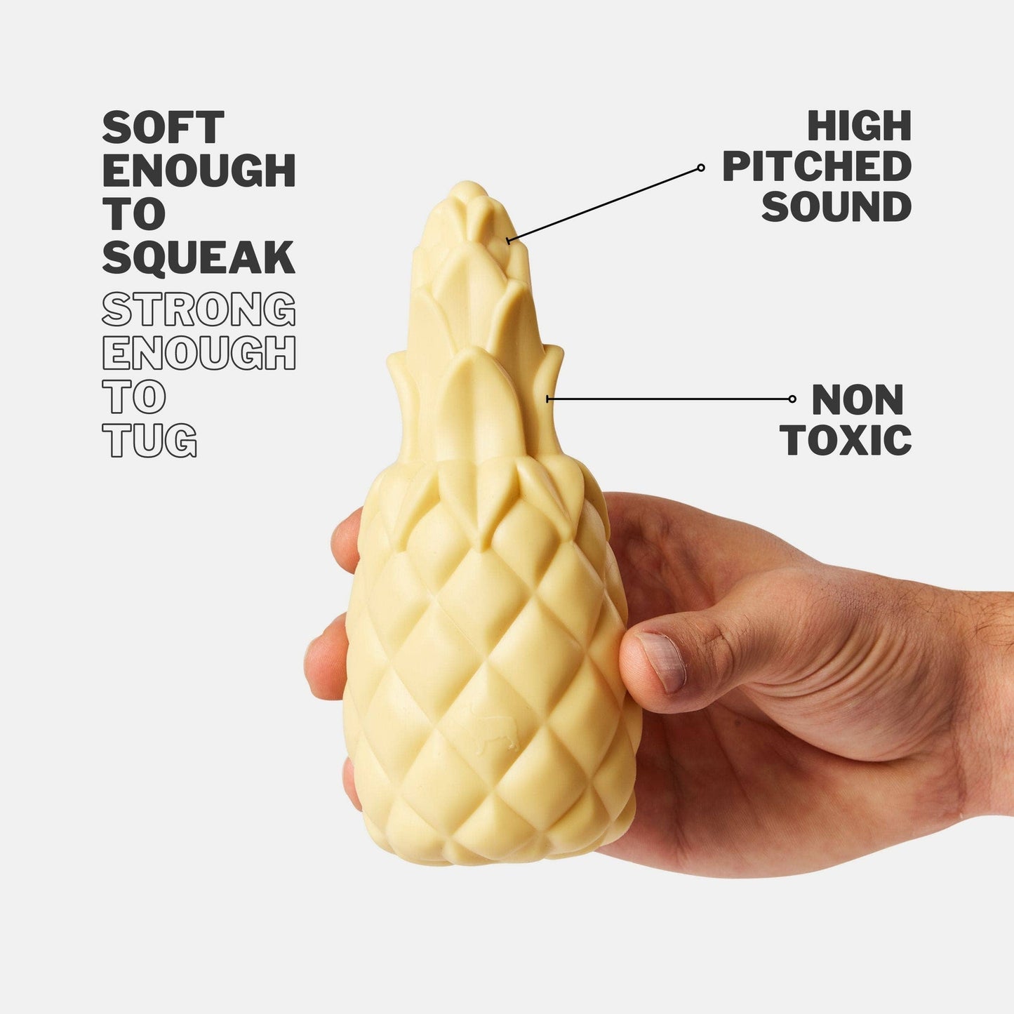 Pineapple Shaped Squeaky Dog Toy