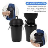 Springland Pets 20oz Flip Dog Travel Water Bottle in Black, image 2