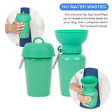 Springland Pets 20oz Flip Dog Travel Water Bottle in Green, image 5