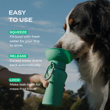 Springland Pets 20oz Flip Dog Travel Water Bottle in Green, image 4