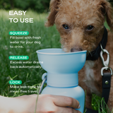 Springland Pets 20oz Flip Dog Travel Water Bottle in Sky Blue, image 3