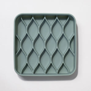 Argyle Slow Feeder Bowl | Seafoam