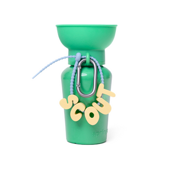 Springland Pets 20oz Flip Dog Travel Water Bottle in Green, image 3
