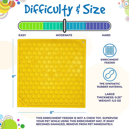 Honeycomb Design Enrichment Lick Mat