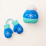 Snow Much Fun Interactive Snuffle Dog Toy Set in action