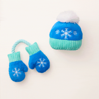 Snow Much Fun Interactive Snuffle Dog Toy Set in action
