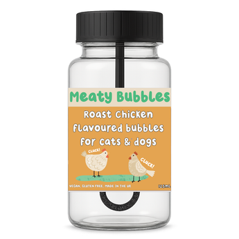 Roast Chicken Meaty Bubbles bottle for dogs and cats, 125 ml