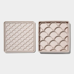 3-in-1 Fish Scale Slow Feeder Bowl | Sand