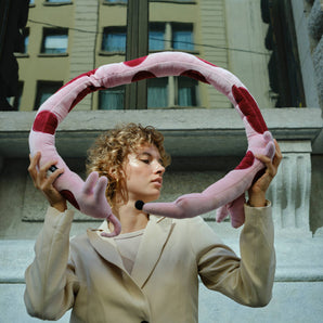 PINK DACHSHUND  CUSHION HF