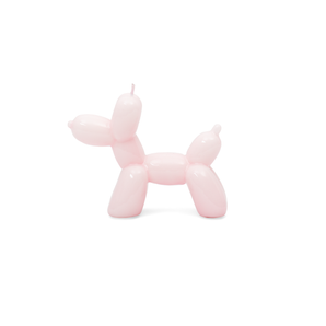 Hand Painted Balloon Dog Candle - Pink