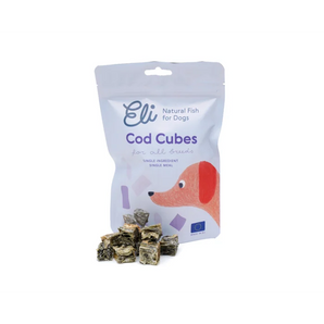 100% Natural Dried Cod Skin Cubes