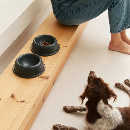 Bole - Ceramic Dog Feeder Bowl - Anthracite