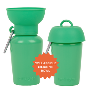Springland Pets 20oz Flip Dog Travel Water Bottle in Green, image 7