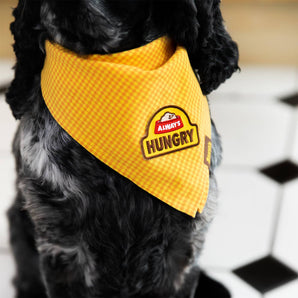 Always Hungry iron-on patch for dogs