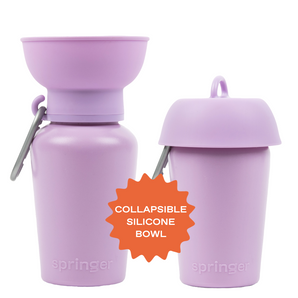 Springland Pets 20oz Flip Dog Travel Water Bottle in Lilac, image 8