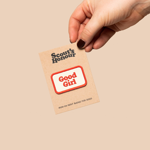 Good Girl iron-on patch for dogs