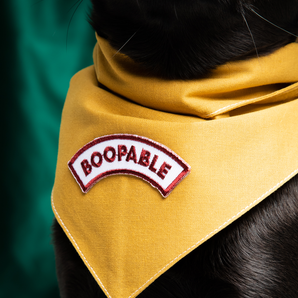 Boopable iron-on patch for dogs