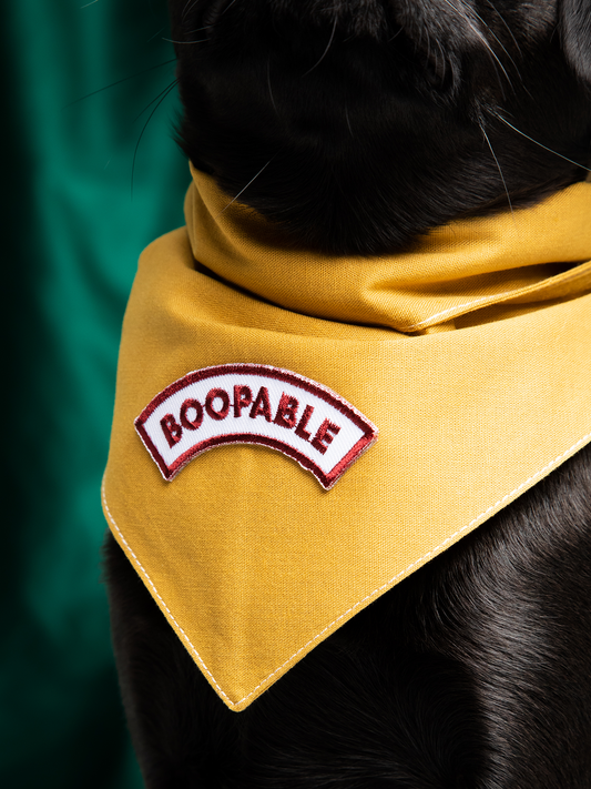 Boopable iron-on patch for dogs