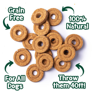 Fris Bix - Frisbee Shaped Peanut Butter Biscuits