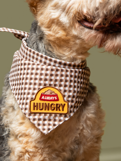 Always Hungry iron-on patch for dogs