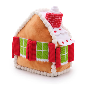Gingerbread House Interactive Snuffle Holiday Dog Toy